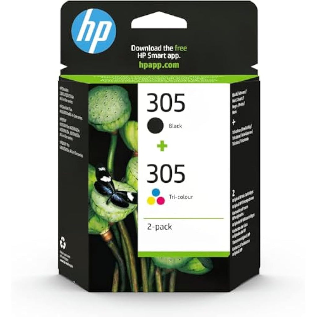 HP 305 Original Ink Cartridges - Black & Tri-Colour Multipack (2 Pack)