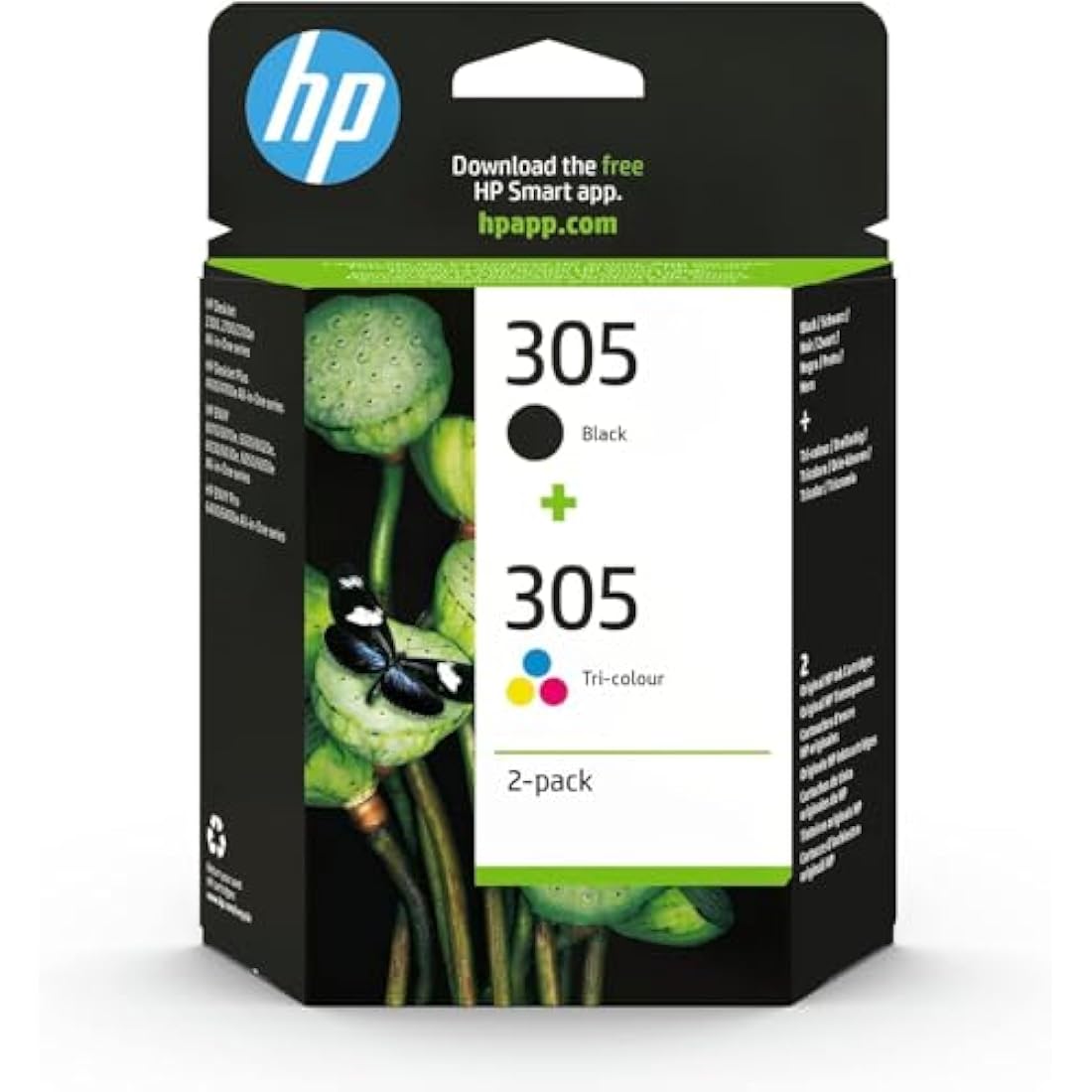 HP 305 Original Ink Cartridges - Black & Tri-Colour Multipack (2 Pack)