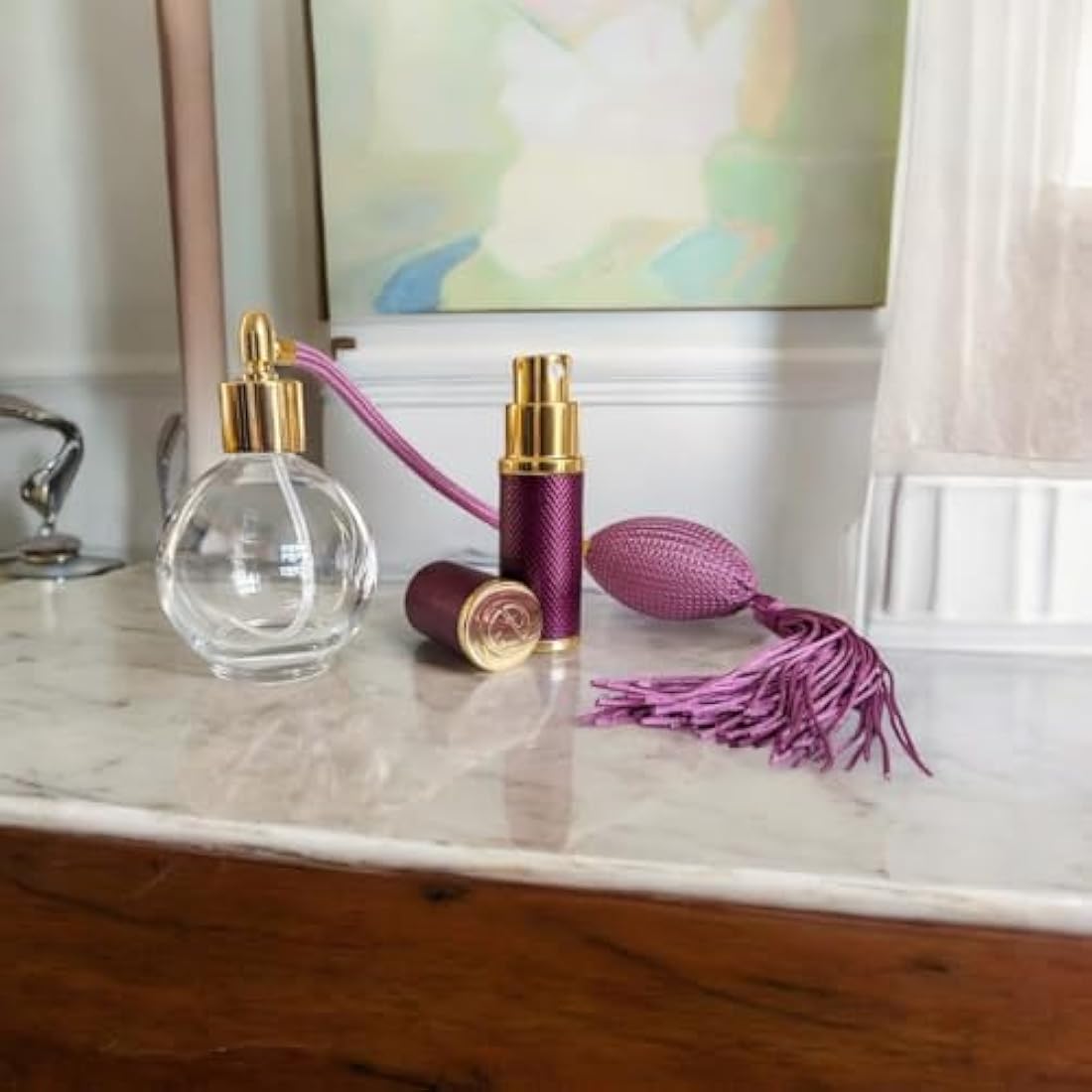 The Essential Atomizer Co. Refillable Perfume Atomiser - Purple 10ml