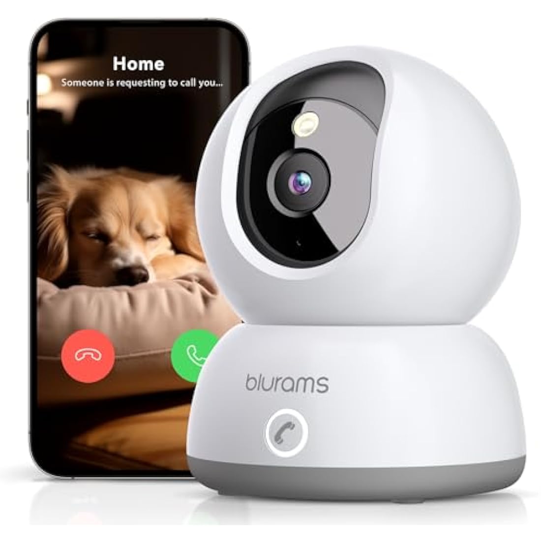 blurams 2K Pet Camera – 360° Indoor Security Monitor with Color Night Vision