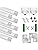 Jolof Store V-Shape LED Aluminum Channel with Diffuser - 8-Pack 1m