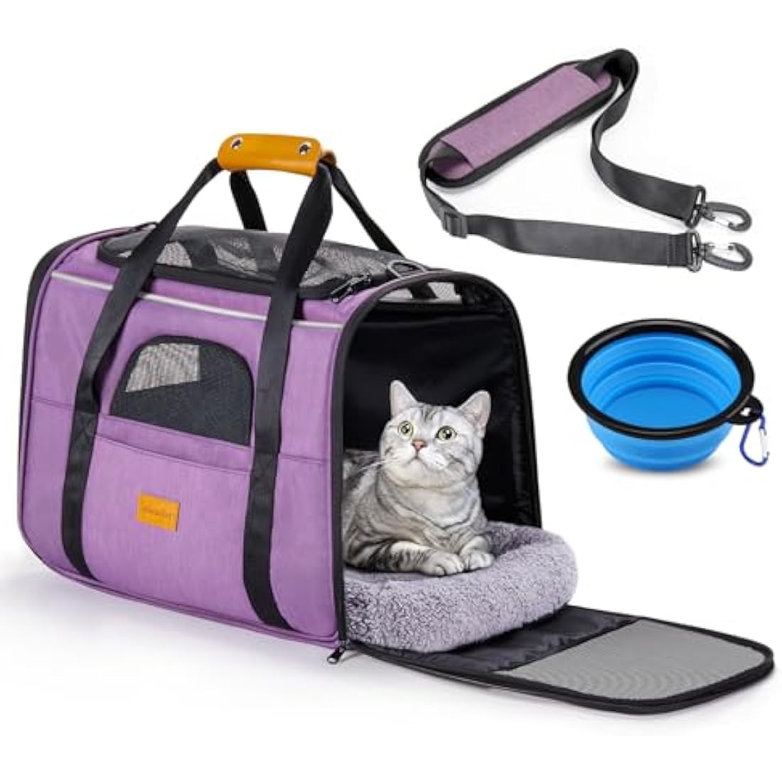Morpilot Airline Approved Pet Carrier – Breathable Mesh Travel Bag in Pink