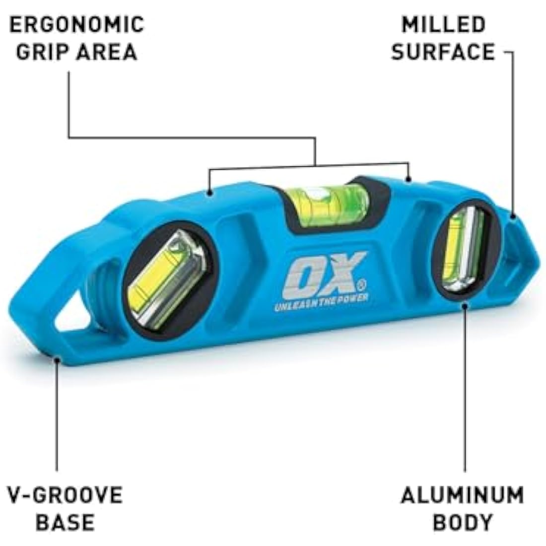OX Tools Pro Torpedo Level 9" (230mm) - Heavy Duty Spirit Level