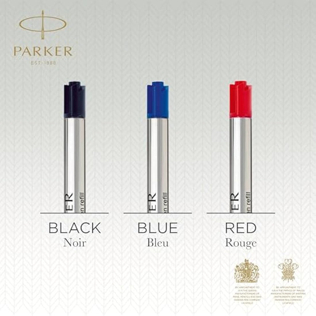 Parker Ballpoint Pen Refills | Medium Point Blue QUINKflow Ink | 10 Count