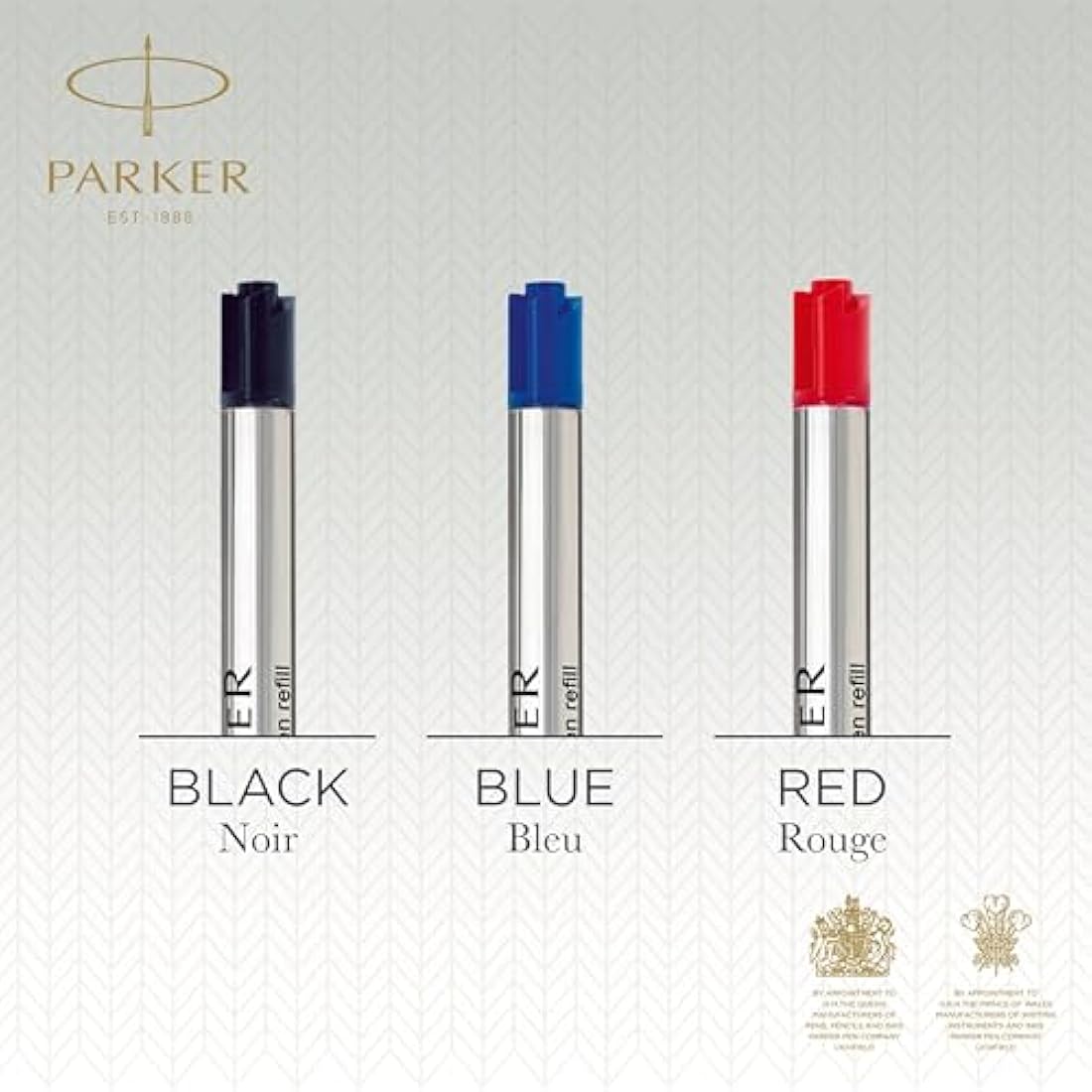 Parker Ballpoint Pen Refills | Medium Point Blue QUINKflow Ink | 10 Count