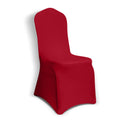 Kapwall 12-Pack Red Spandex Chair Covers | Stretch Washable Banquet Decor