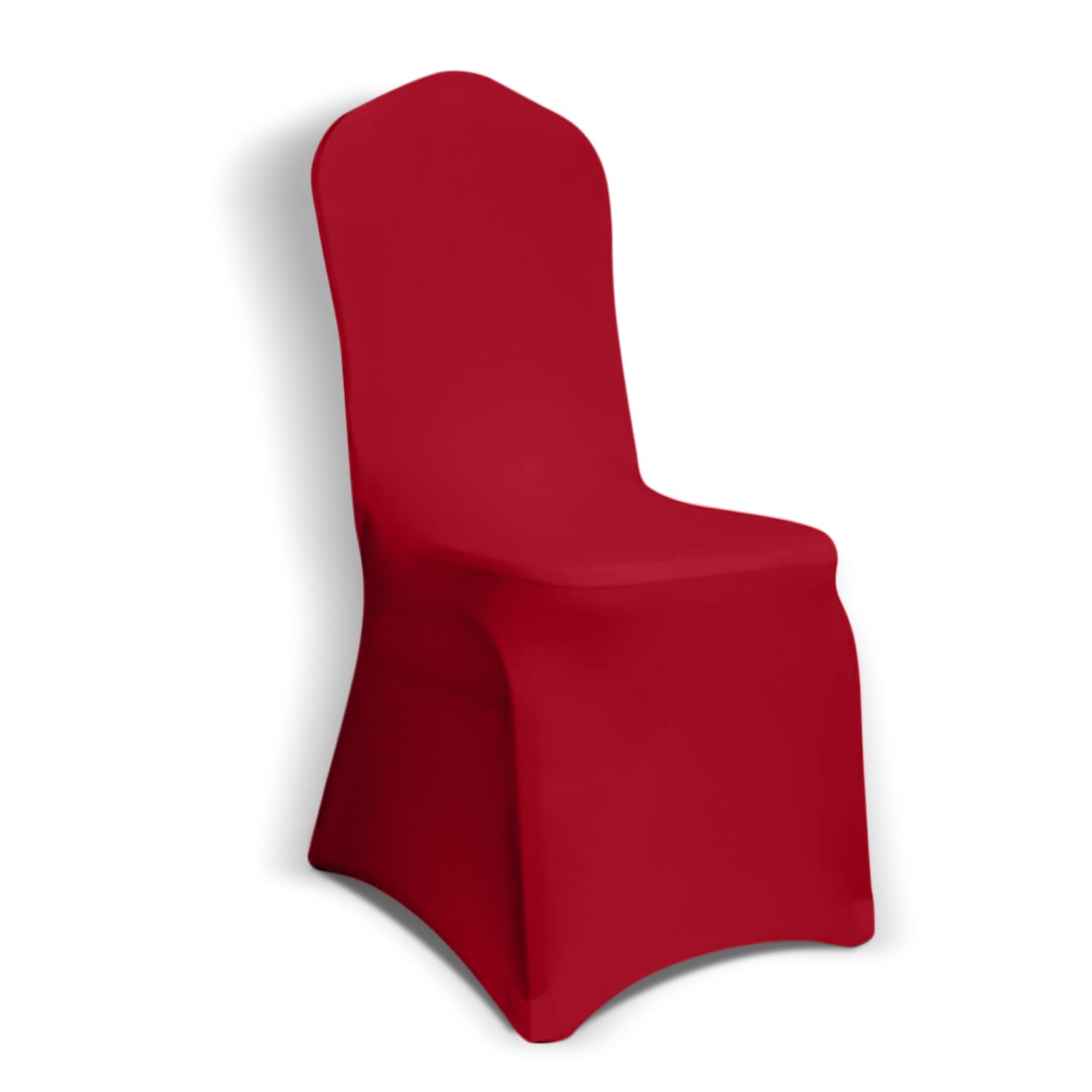 Kapwall 12-Pack Red Spandex Chair Covers | Stretch Washable Banquet Decor