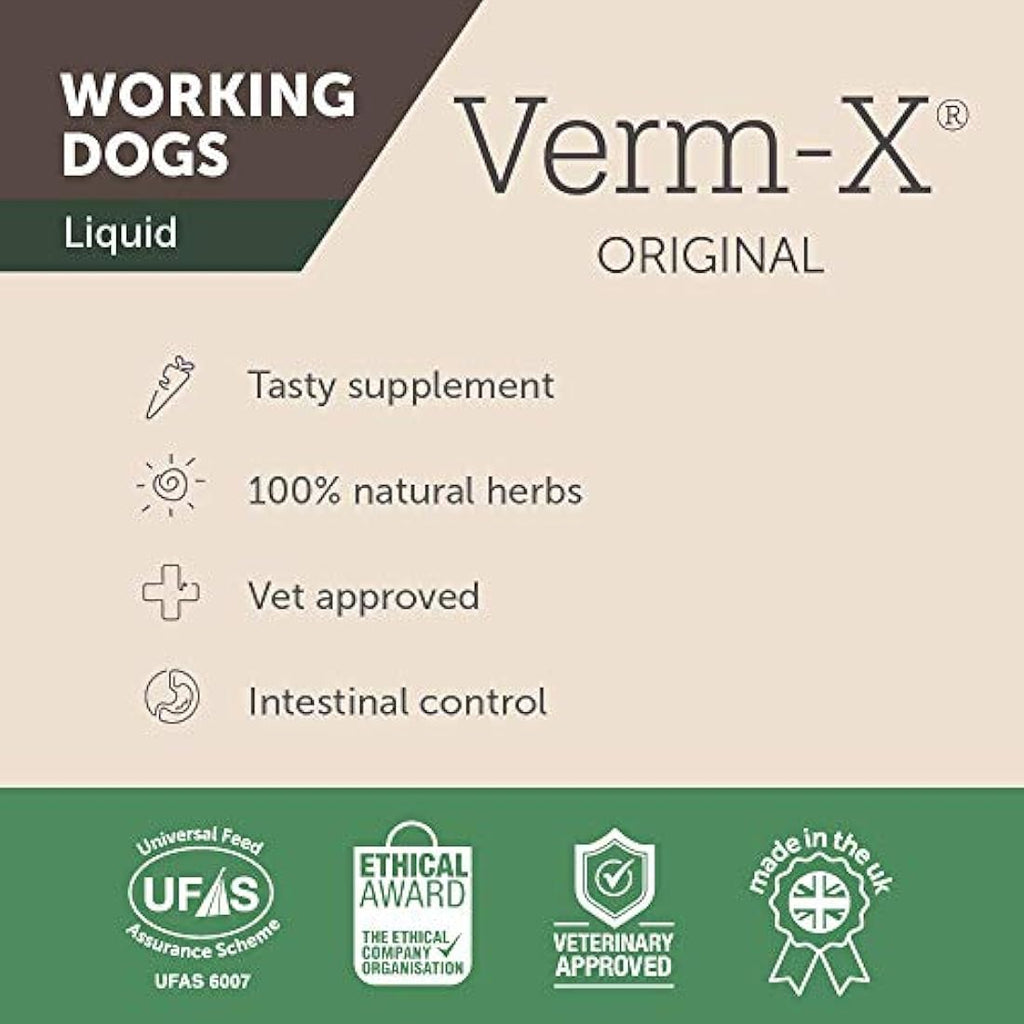 Verm-X All Natural Liquid for Dogs | Intestinal Hygiene & Gut Vitality