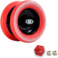 Yomega Xodus II Responsive YoYo – Wing Shape with Rubber Rims, Black Red