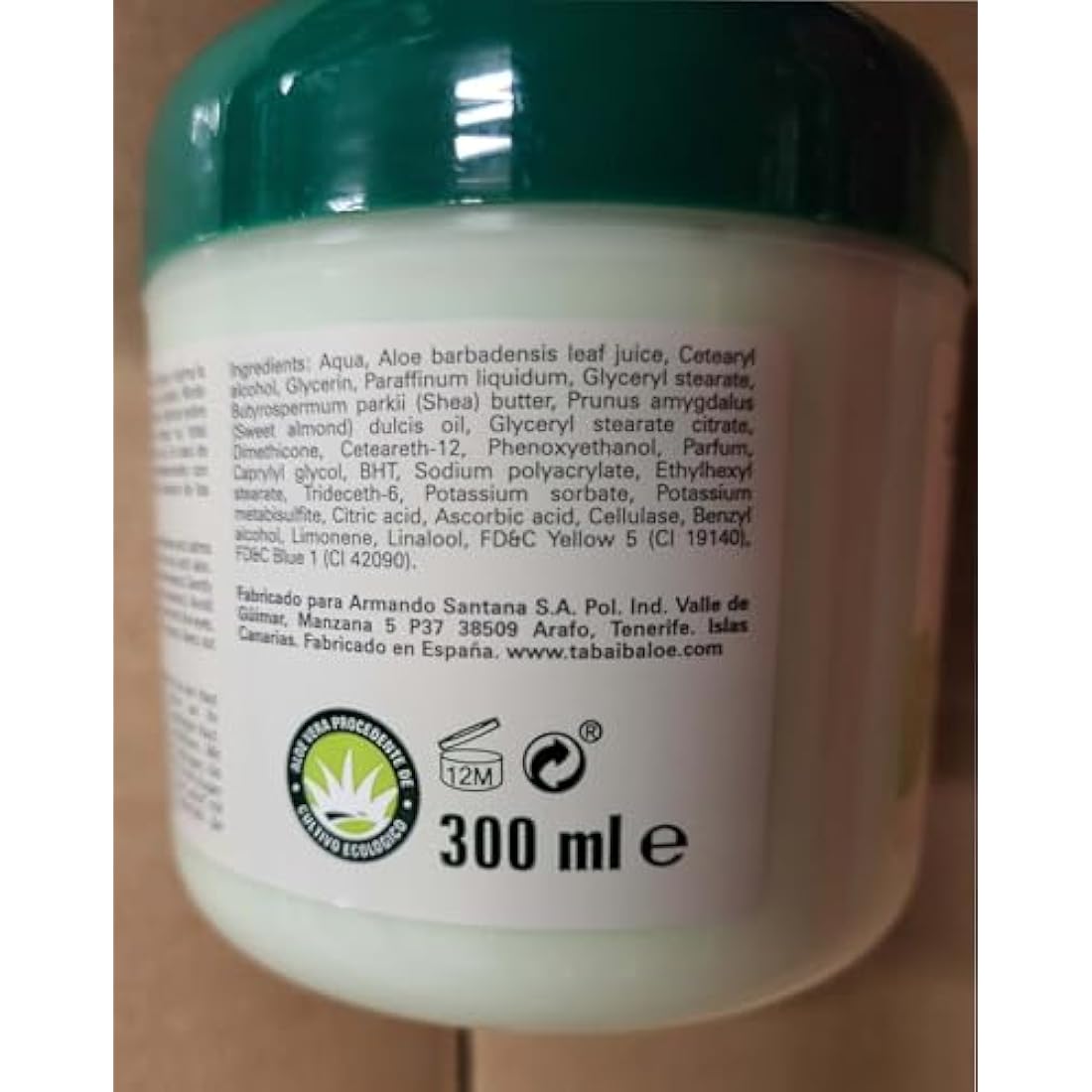 Tabaibaloe Premium Aloe Vera Face and Body Cream - 4 x 300ml Units