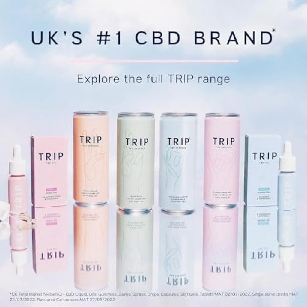 TRIP CBD Sparkling Mixed Pack – Low Calorie Vegan Drinks (24 x 250ml)