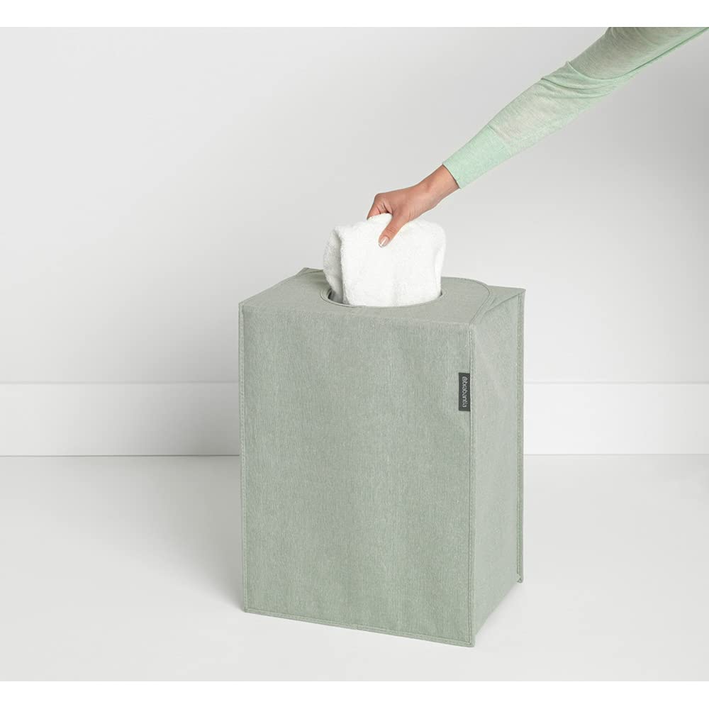 Brabantia Rectangular Laundry Bag – 55L Foldable Quick-Drop – Green