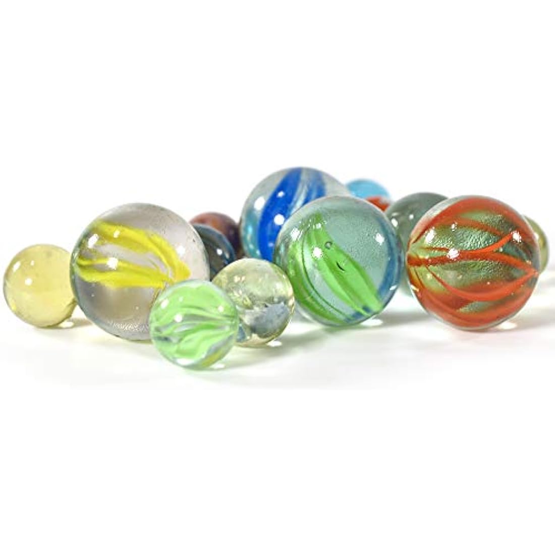 KandyToys SupeRetro 160 Piece Glass Marbles in Vintage Storage Tin