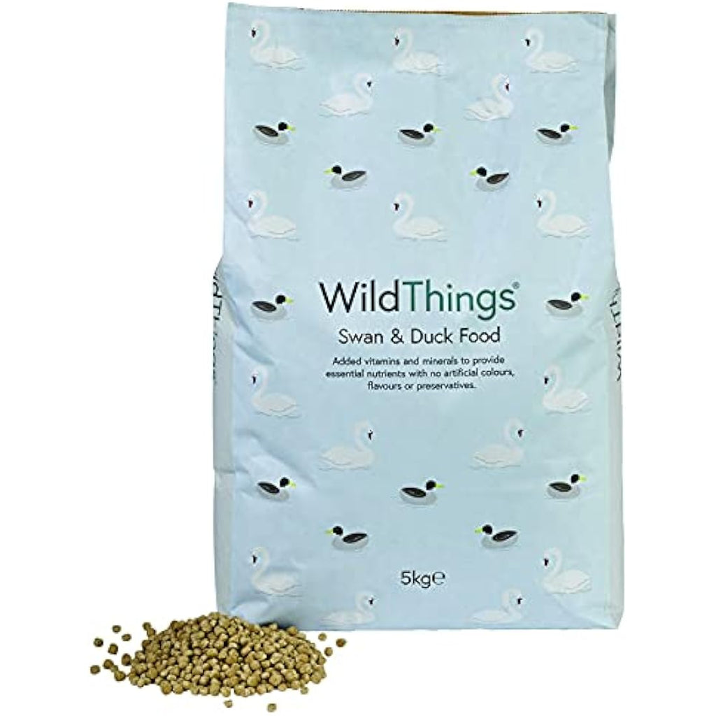 Wild Things Swan & Duck Food – Floating Pellets for Wildfowl, 5kg