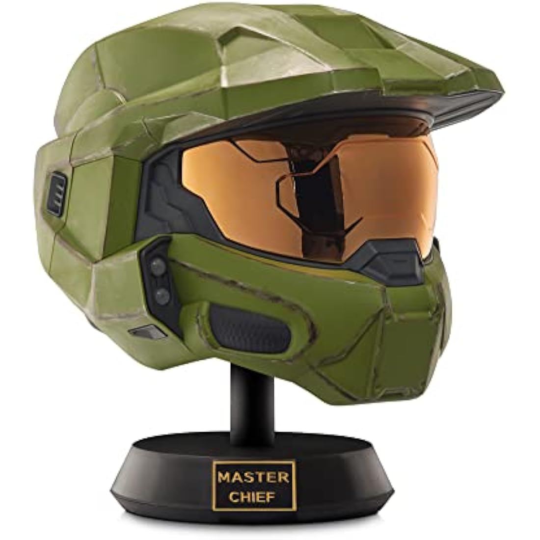 Halo Master Chief Deluxe LED Helmet with Stand – Jazwares Battle Damaged
