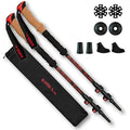 AltaiTrek PRO Carbon Fiber Trekking Poles | Ultralight Cork Handle Pair