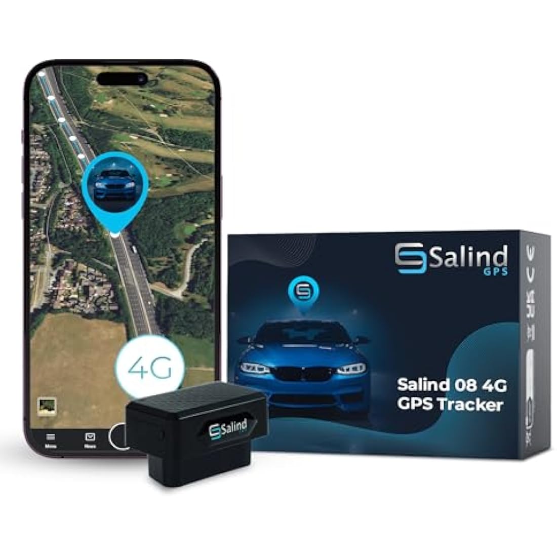 Salind 08 4G Mini GPS Tracker for Cars | OBD2 Real-Time Vehicle Tracking