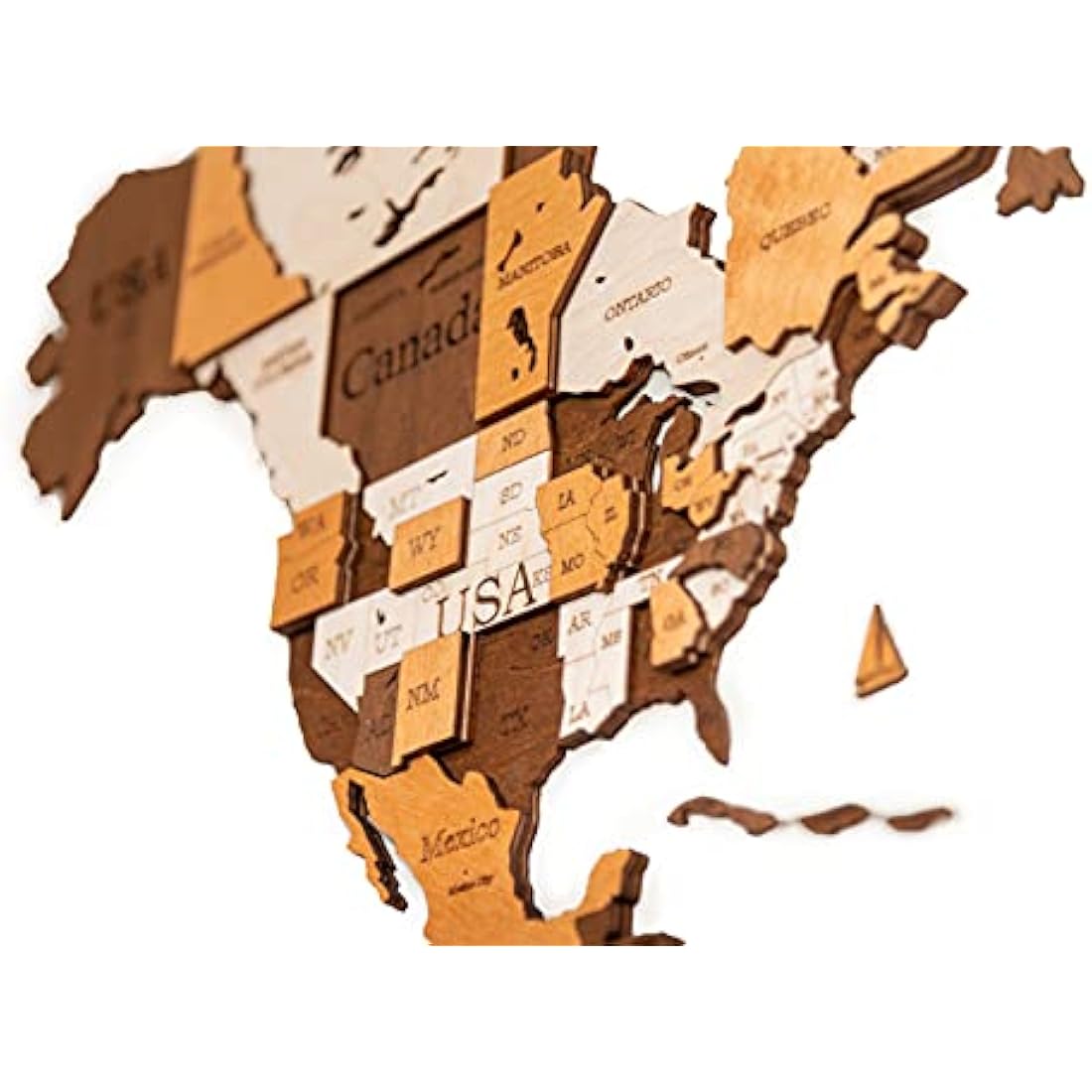Woodvio 3D Wooden World Map – Decorative Wall Art for Home & Office