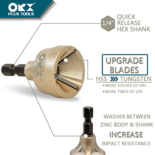 ORX PLUS TOOLS Tungsten Blade External Chamfer Deburring Tool (3-19mm)