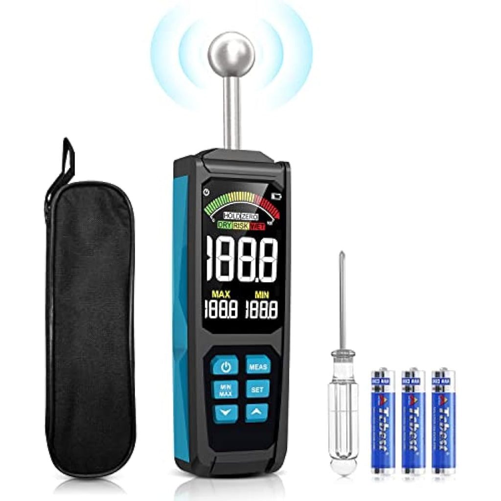 DURFICST Non-Destructive Moisture Meter | 3-Inch HD Screen for Wood & Walls