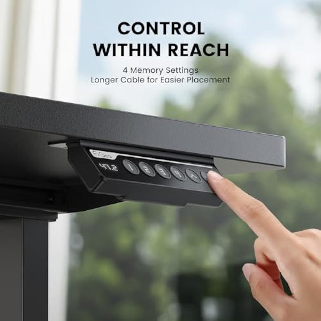 ErGear Dual Motor Electric Standing Desk Frame | 120kg Capacity - Black