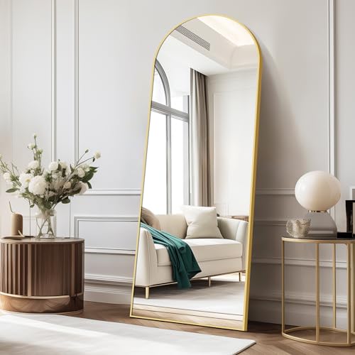 COFENY Arch Full Length Mirror | 161x52cm Gold Aluminum Floor Mirror