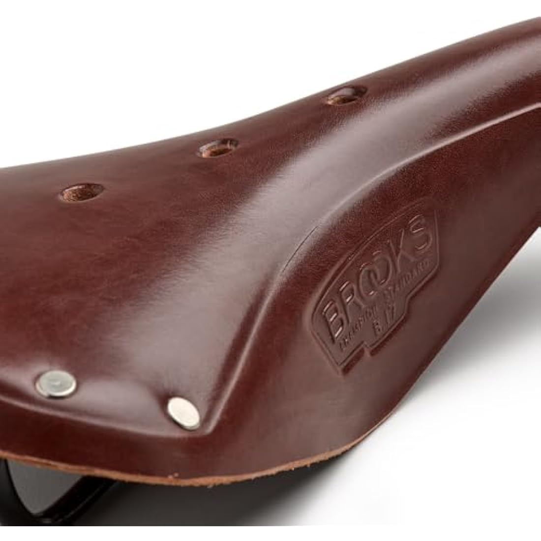 Brooks England B17 Leather Bike Saddle – Handmade Black Steel Seat