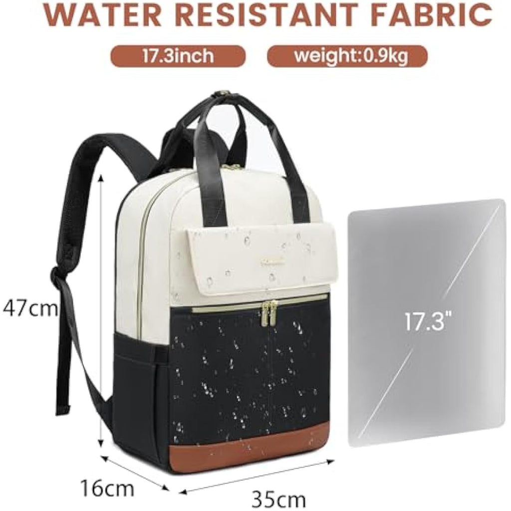 LOVEVOOK 17.3 Inch Laptop Backpack for Women | USB Charging Travel Bag