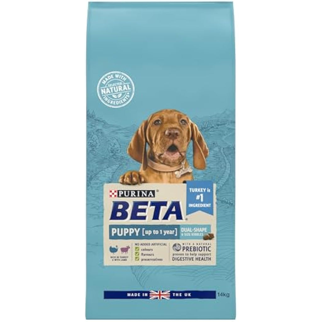 BETA Puppy Dry Dog Food - Turkey and Lamb with Natural Prebiotics 14kg