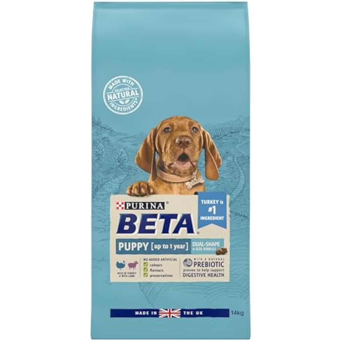 BETA Puppy Dry Dog Food - Turkey and Lamb with Natural Prebiotics 14kg