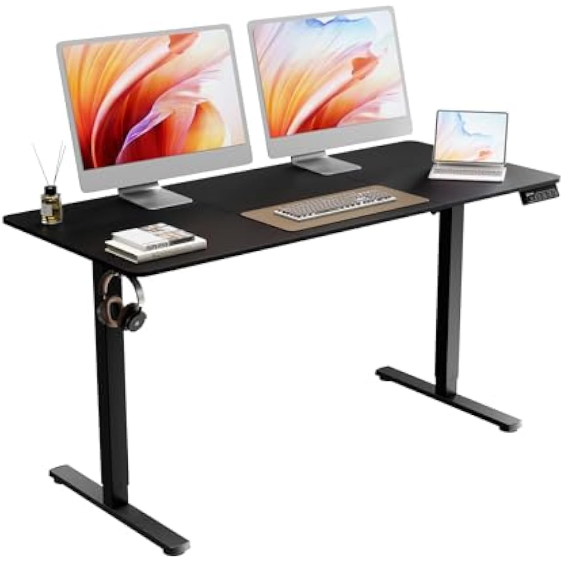 ERGOMAKER Electric Standing Desk – 55" Height Adjustable Sit Stand Desk