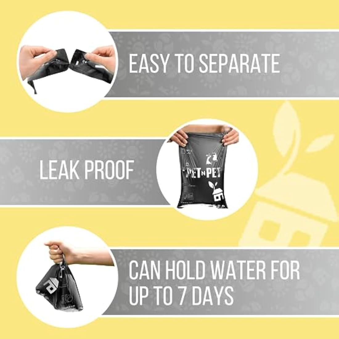 PET N PET Biodegradable Dog Poop Bags | 1080 Count Leak-Proof Rolls