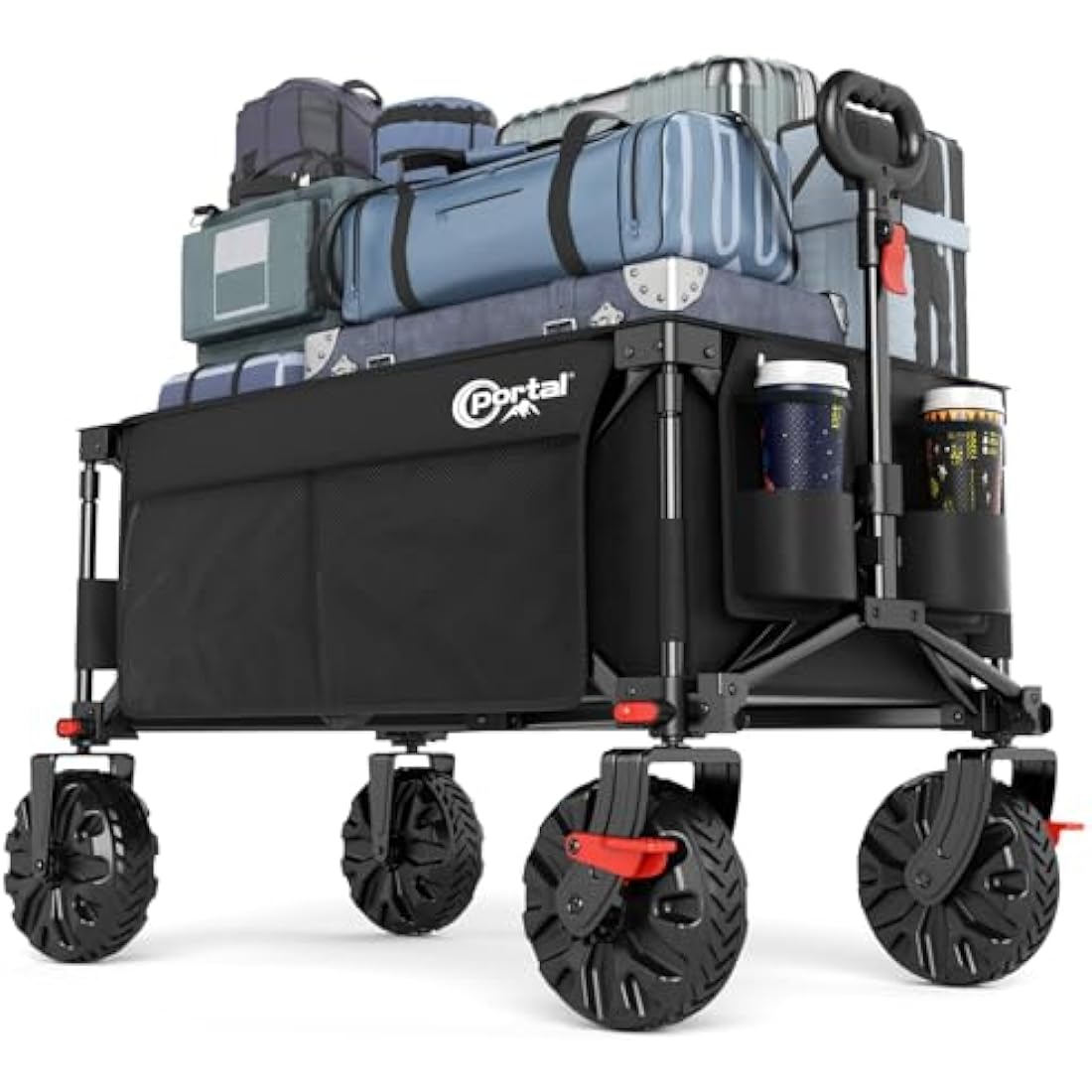 PORTAL All-Terrain Beach Trolley | Heavy Duty Folding Camping Wagon
