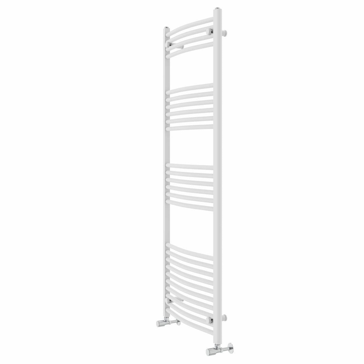Warmehaus Curved Bathroom Heated Towel Rail Radiator White 1600x600mm - image 2