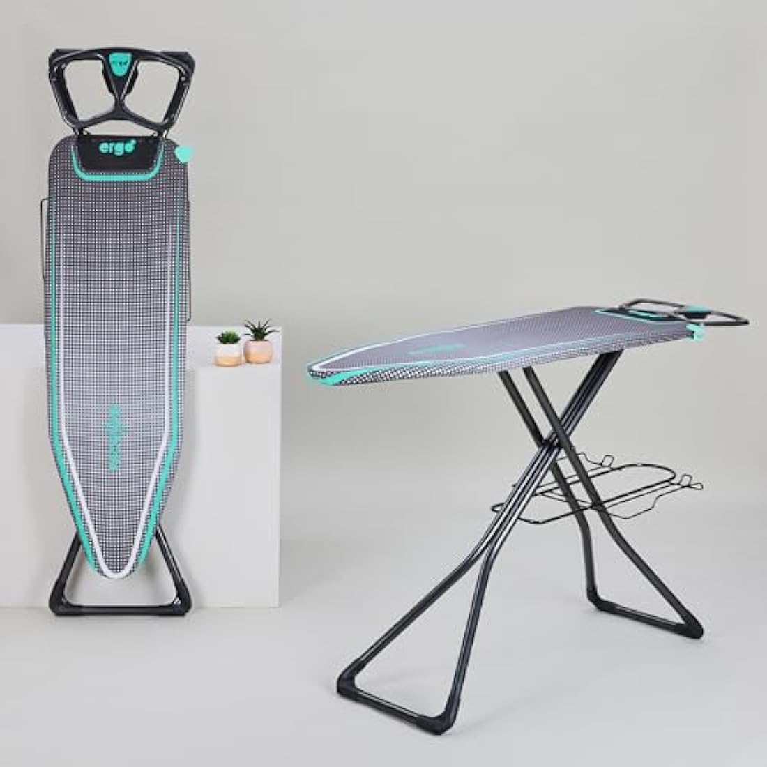Minky Ergo Plus Ironing Board – 122 x 38cm Prozone Cotton Cover