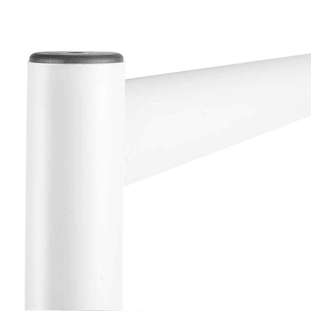 The Shopfitting Shop Heavy Duty White Clothes Rail | 6ft Steel Garment Rack