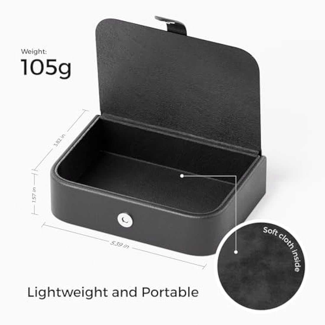 HOVERAir X1 Drone Case – Waterproof PU Portable Storage Bag in Black