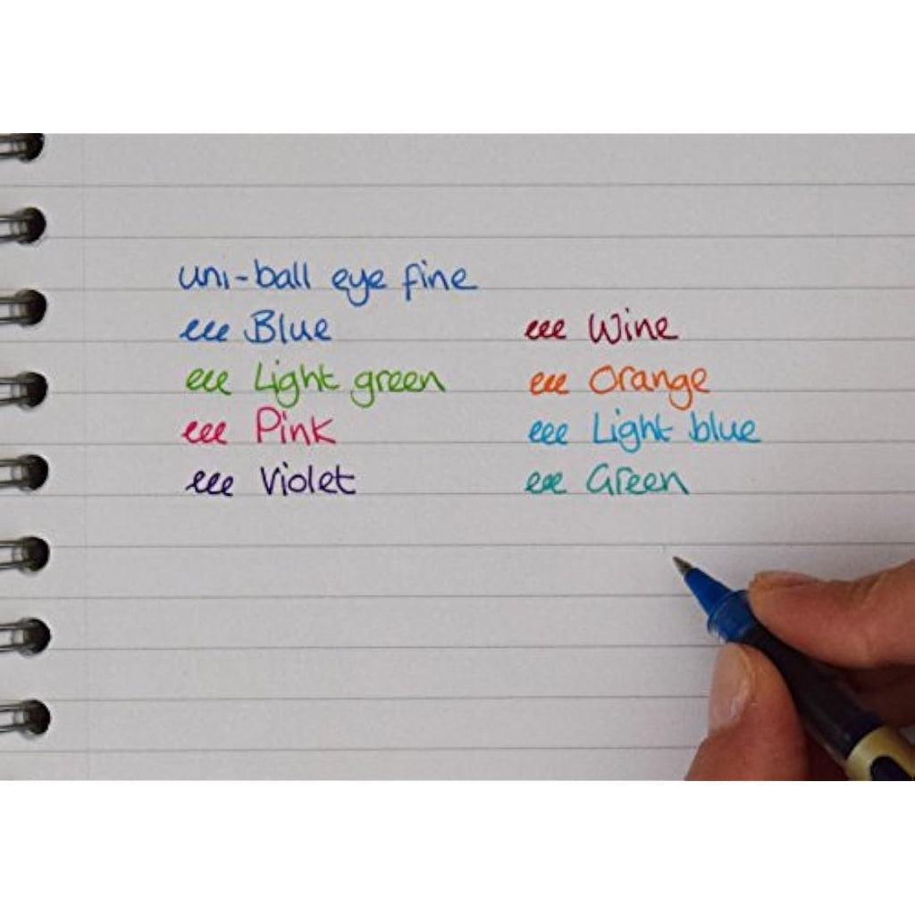 Uni-ball Eye UB-157 Rollerball Pens - Fine 0.7mm Blue Ink - 5 Pack