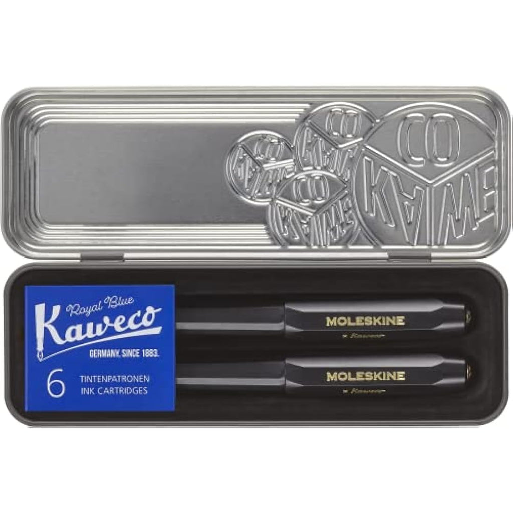 Moleskine x Kaweco Fountain Pen | Black ABS Plastic with Gold Nib