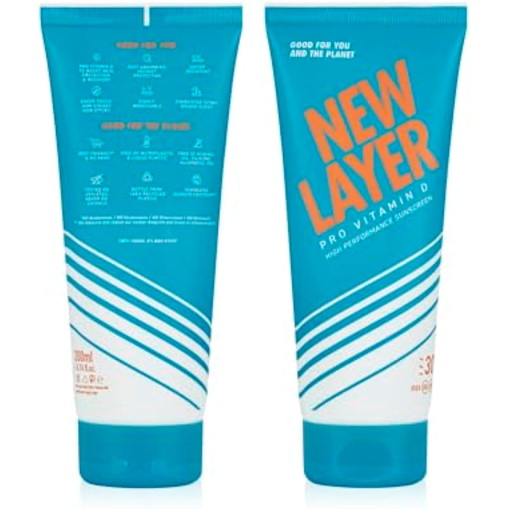 NEW LAYER SPF 30 Sunscreen – Pro Vitamin D Reef-Friendly Lotion (200ml)