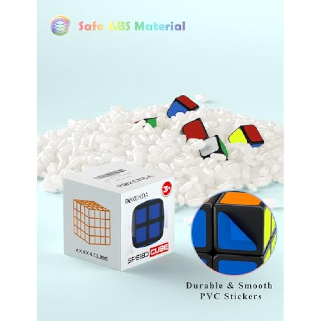 Roxenda 5x5 Speed Cube | Smooth Magic Puzzle Toy for Kids & Adults