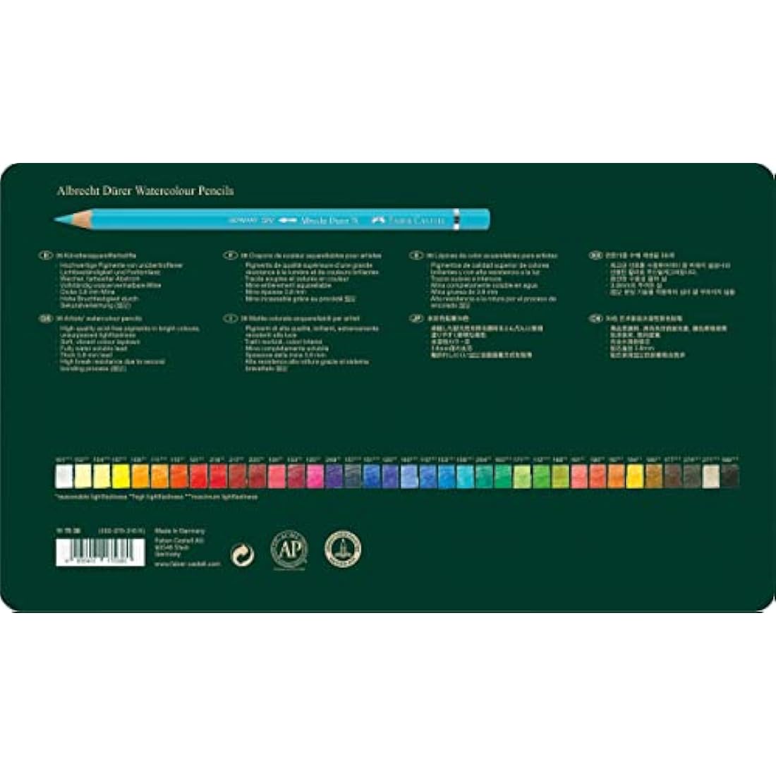 Faber-Castell Albrecht Dürer Watercolour Pencils - Tin of 36