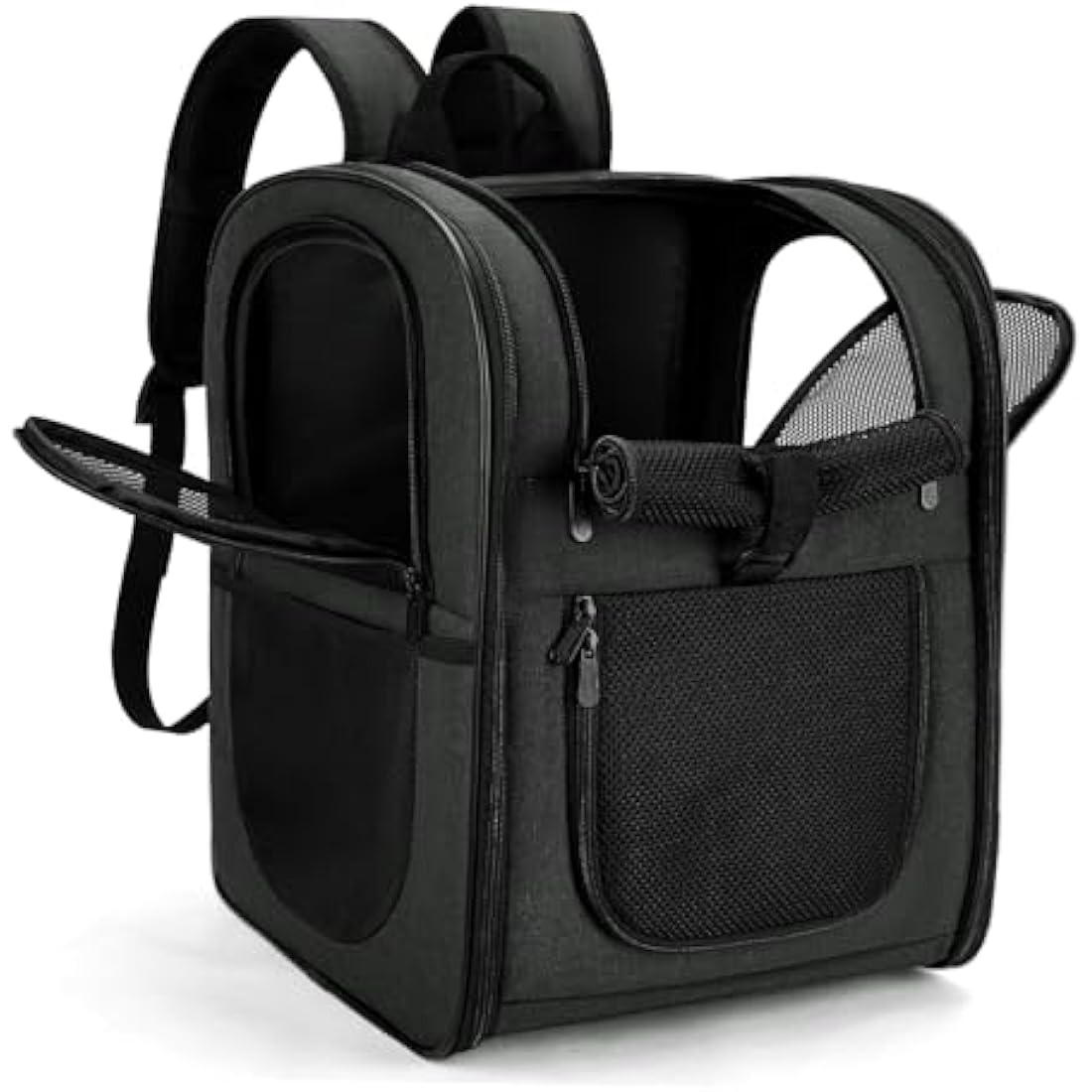 Apollo Walker Pet Carrier Backpack – Airline Approved Hiking Bag, Black