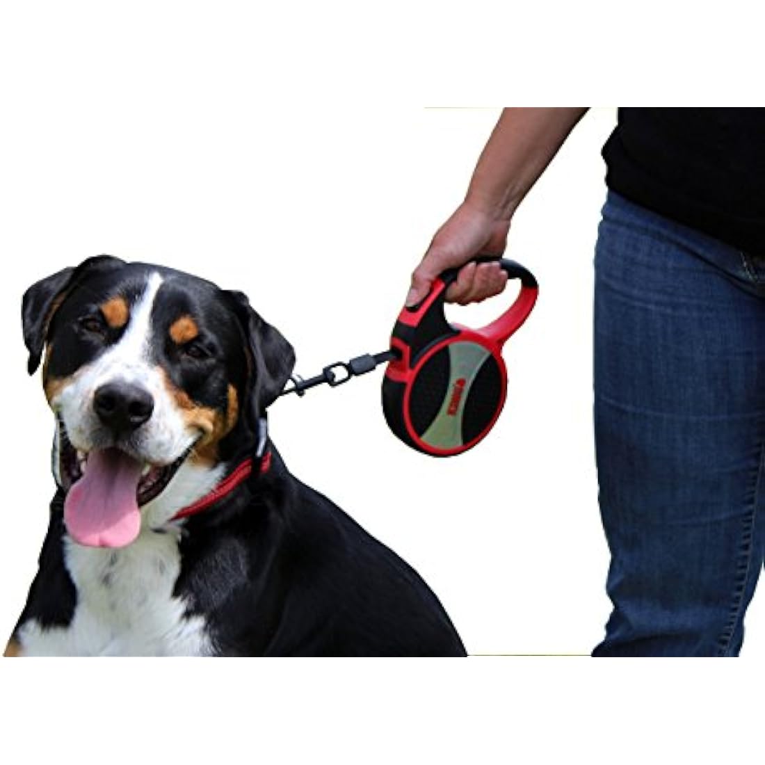 KONG Terrain Retractable Dog Leash – Large Red 5m Tape Lead