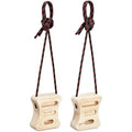 Navaris Wooden Rock Climbing Hangboard Blocks – Portable Fingerboard Set