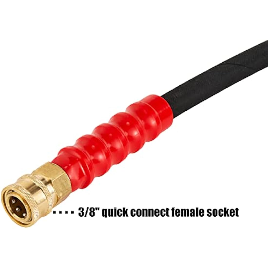 Jolof Store Pressure Washer Hose | 50 FT x 3/8 Inch | 4000 PSI Wire Braided