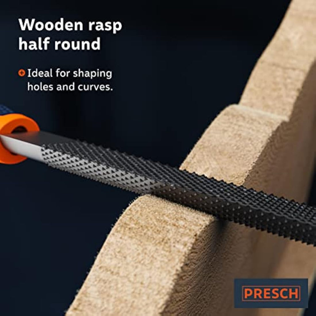Presch 6-Piece Metal and Wood File Set | Carbon Steel Hand Tools