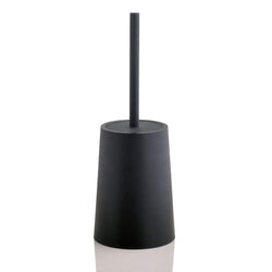 Modern Toilet Brush and Holder - Black Deep Cleaning Set