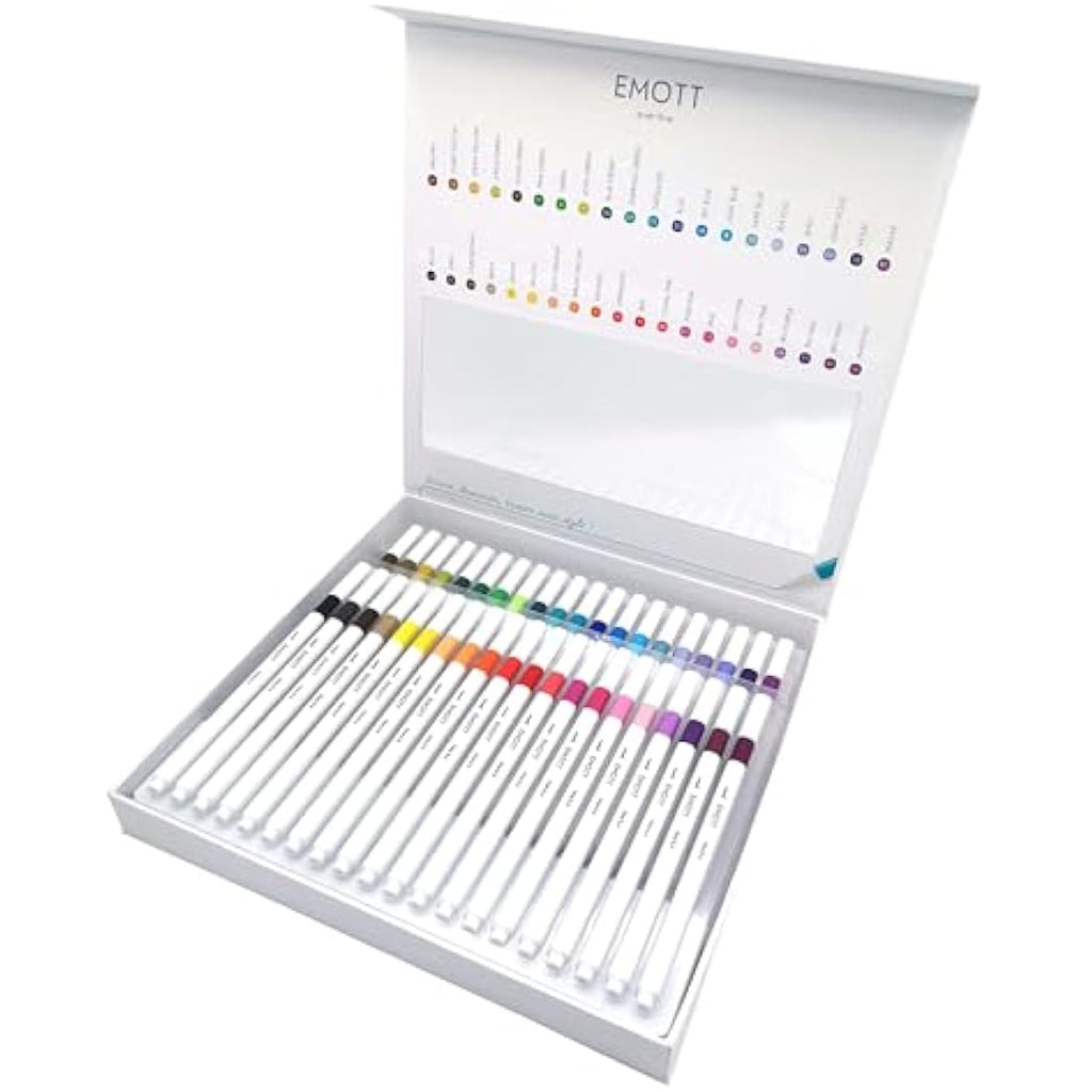 Uni-ball Emott Fineliner Pens – 40 Color Set – 0.4mm Fine Tip Drawing Pens