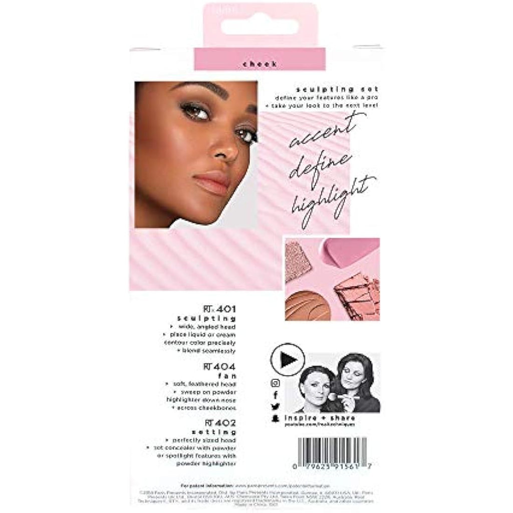 Real Techniques Sculpting Makeup Brush Set | 4-Piece Contouring Kit